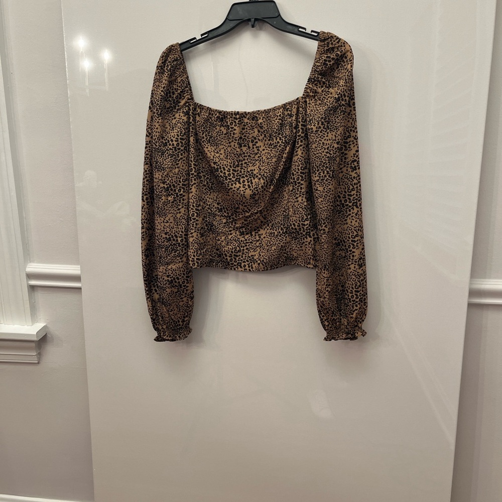 Buddy Love Leopard Print Blouse